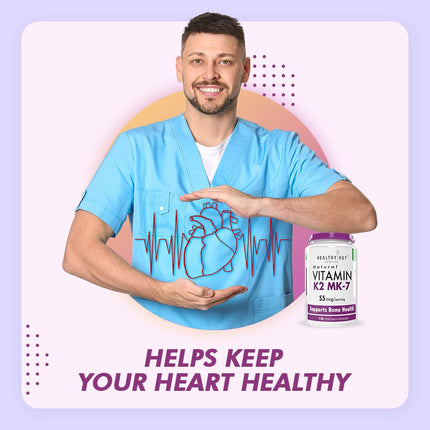 Healthy Hey Nutrition Vitamin K2 - 120 Capsules