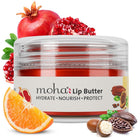 Moha Lip Butter for Dry & Pigmented Lips | Balm with Cocoa & Shea Butter, Pomegranate, Vitamin C & E -10g