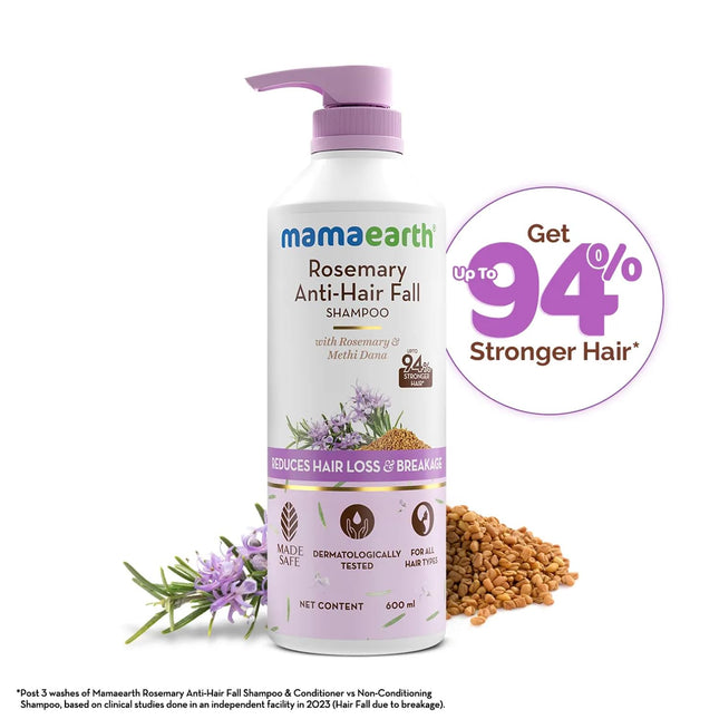 Mamaearth Rosemary Anti-Hair Fall Shampoo With Rosemary-600ML