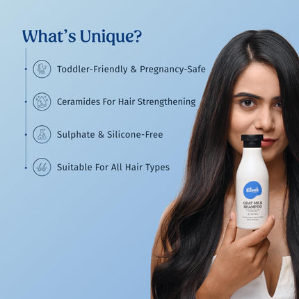 Vilvah Goat Milk Shampoo | with Ceramides-250ml