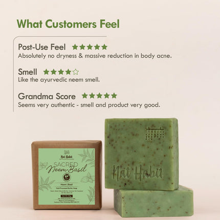 Nat Habit Neem Basil Butter Soap-125g x 2