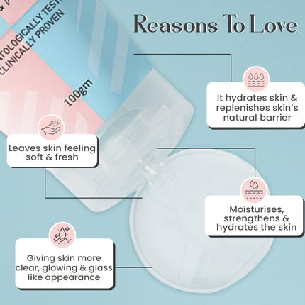 Glamveda Korean Glass Skin Rice & Ceramide Peel Off Mask 100gm