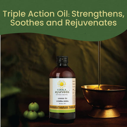 Kerala Ayurveda Dhanawantaram Thailam Body Oil | Ayurvedic Massage Oil -200ml