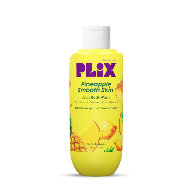 The Plant Fix Plix Pineapple 5% Lactic Acid Exfoliating Body Wash For All Skin Types 236 ML