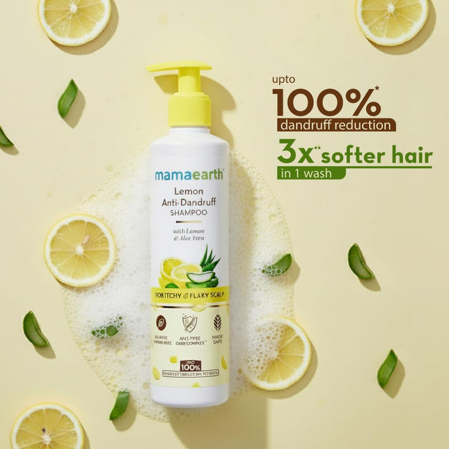 Mamaearth Lemon Anti-Dandruff Shampoo with Lemon-250 ml