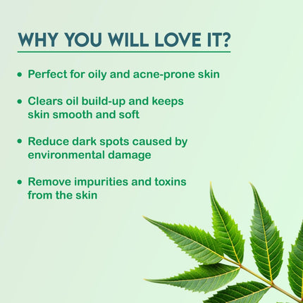 Jovees Herbal Neem Face Wash With Neem & Tea Tree Extracts For Men & Women | 120 ML