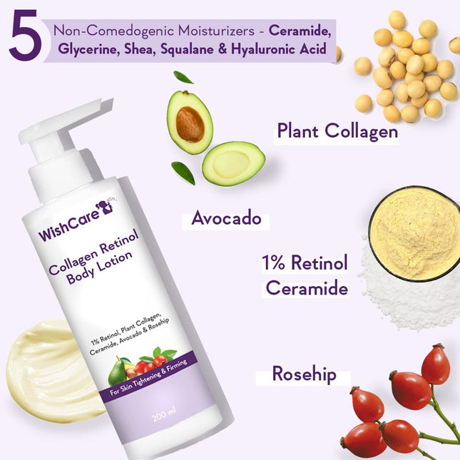 WishCare Collagen 1% Retinol Body Lotion-200 Ml