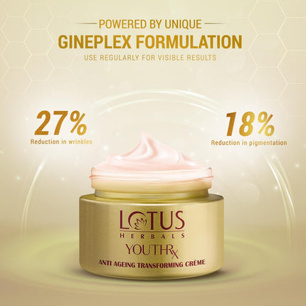 Lotus Herbals YouthRx Anti Ageing Transforming Face Cream SPF 25 and PA+++-50G