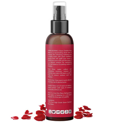 UrbanBotanics 100% Pure & Natural Rose Water Spray -200ml
