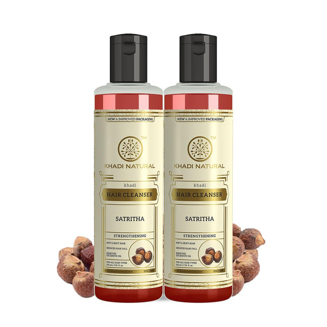 Khadi Natural Satritha Shampoo - 210ml Pack of 2