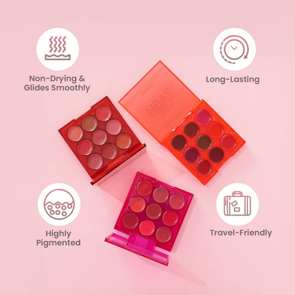 Swiss Beauty On the Move Pigmented Lip Palette -5g