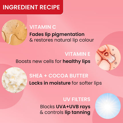 Dot & Key Strawberry Lip Balm (12gm) with SPF 50 & Vitamin C + E  Moisturization