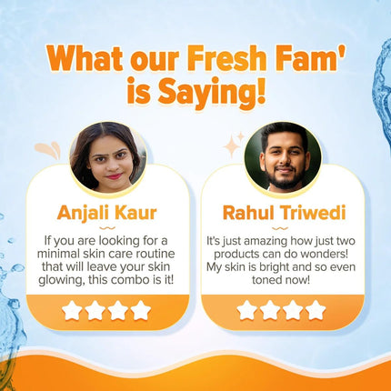 Aqualogica Glow+ Dewy Skin Combo | Face Wash + Sunscreen | 100 g + 50 g