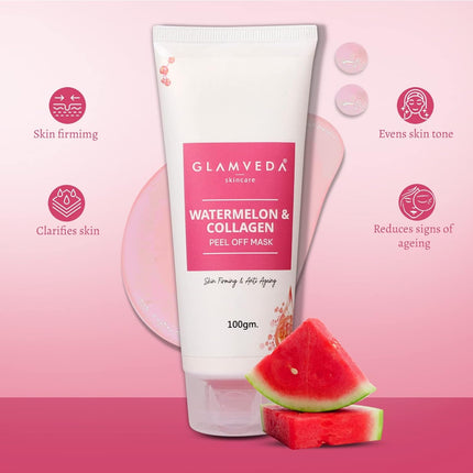 Glamveda Watermelon & Collagen Peel Off Mask- 100 gm