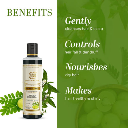 Khadi Natural Amla & Bhringraj Shampoo -210ml