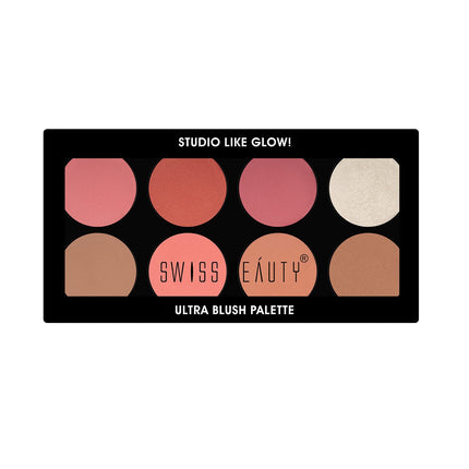 Swiss Beauty Ultra Blush Palette with highly blendable shades-16gm