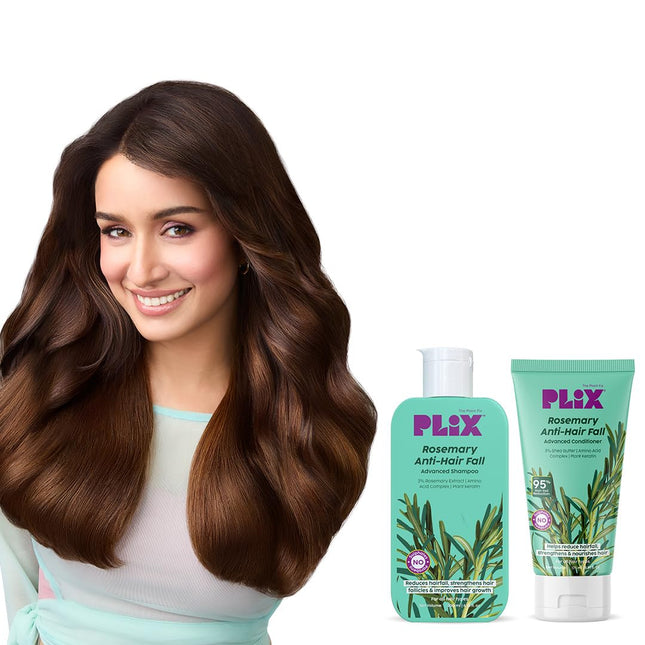PLIX - THE PLANT FIX Rosemary Anti Hairfall Regime| Advanced Shampoo & Conditionerr