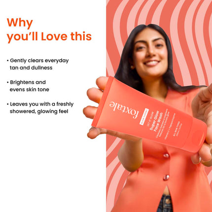 Foxtale Vitamin C Super Glow Face Wash with Papaya enzyme 150ml