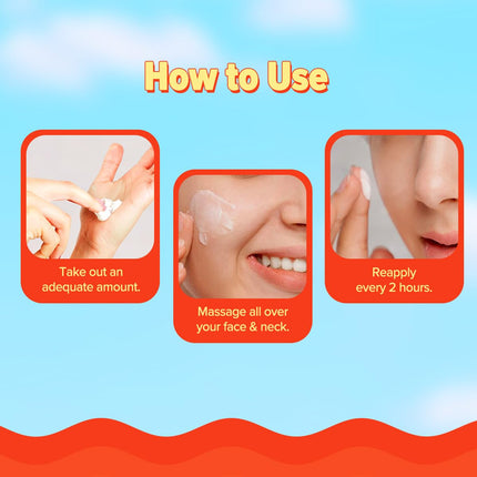 Aqualogica Detan+ Dewy Sunscreen SPF 50+ PA++++ with Cherry Tomato & HA - 80 g