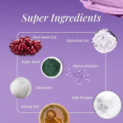 Suroskie Glow & Go De-Tan Clay Mask | Kaolin Clay & Kojic Extract-50g