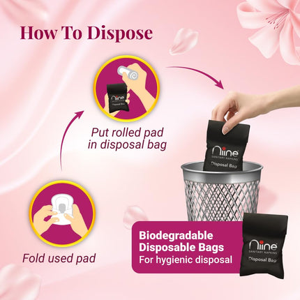 NIINE Naturally Soft XXL Sanitary Pads for Women | 40 Pads | 305MM