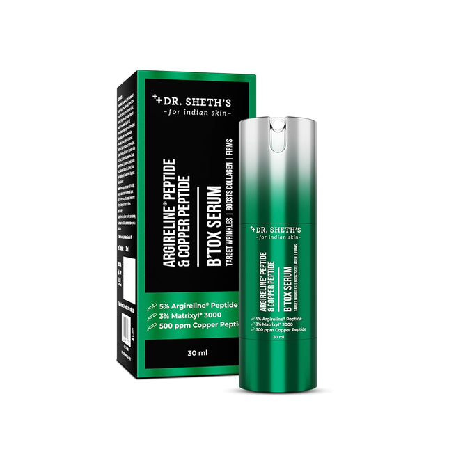 Dr. Sheth's Argireline Peptide & Copper Peptide B'tox Serum - 30 ml