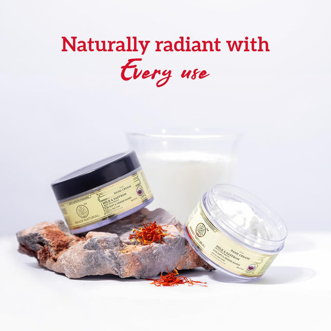 Khadi Natural Milk & Saffron Herbal Hand Cream-50gm