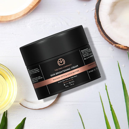 The Man Company Skin Cream with Multani Mitti, Coco Butter, Hyaluronic Acid  - 50gm