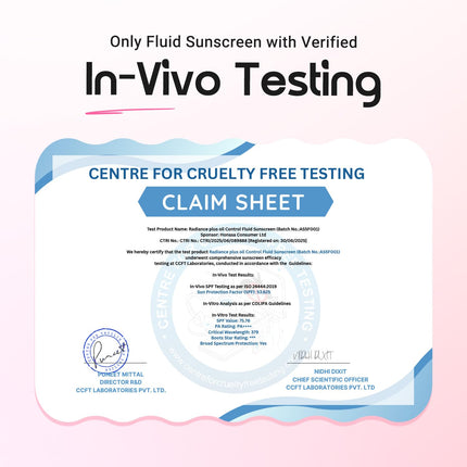 Aqualogica Radiance+ Oil Control Fluid Sunscreen for Oily Skin - 50g