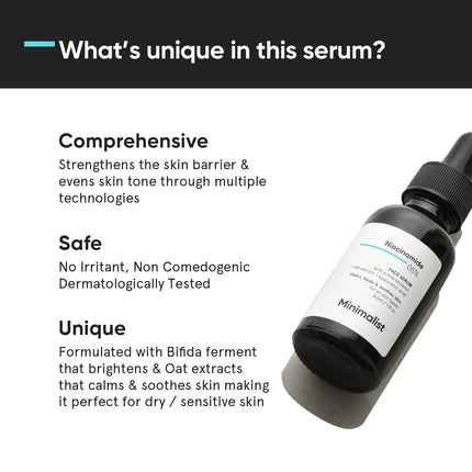 Minimalist Barrier Repair Niacinamide 5% Face Serum -30ml