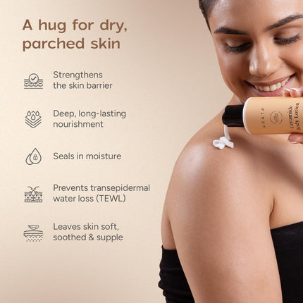 Arata Ceramide Body Lotion for Winter Dry Skin -200ml