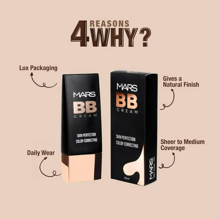 MARS BB Cream Lightweight Foundation-30ml