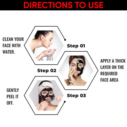 UrbanBotanics Activated Charcoal Peel Of Mask For Men & Women-100g