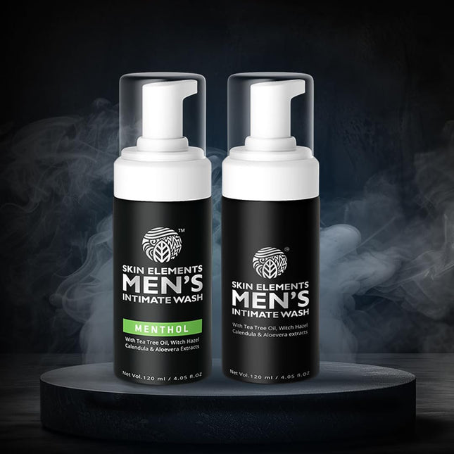 Skin Elements Intimate Wash for Men Combo Tea Tree Oil & Menthol-120ml Pack of 2