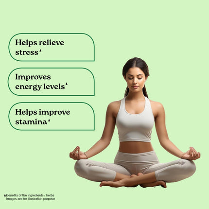 Organic India Pure Ashwagandha Root Capsules - 60 Veg Caps -400mg