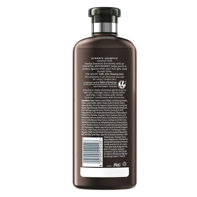 Herbal Essences bio:renew Coconut Milk SHAMPOO, 400ml