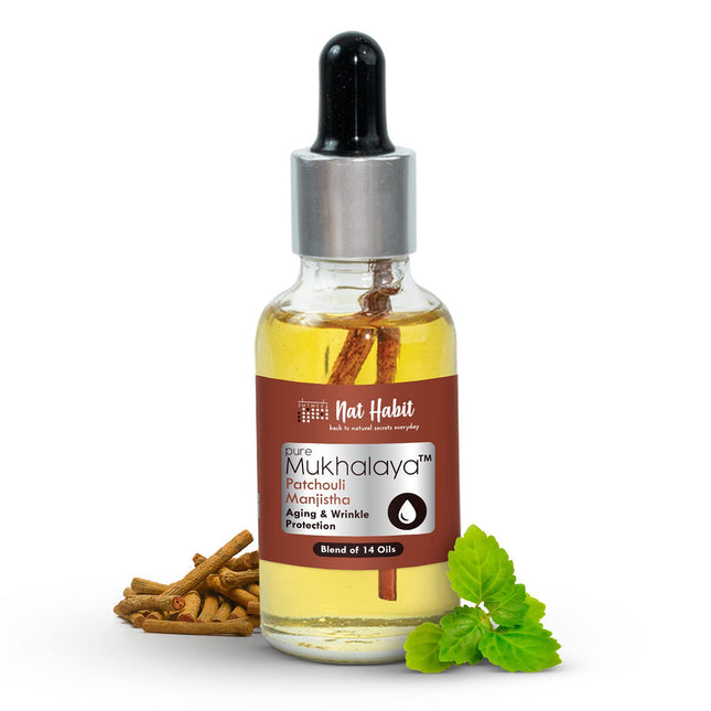 Nat Habit Patchouli Manjistha Mukhalaya, Face Oil-30ml