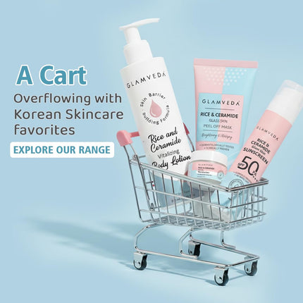 Glamveda Korean Glass Skin Rice Water Facewash-100ml