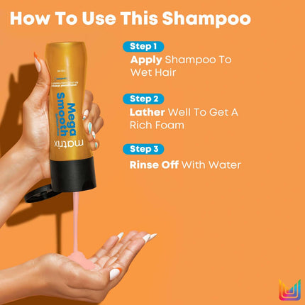 Matrix Mega Smooth Sulfate-free Shampoo with Squalene-200ml