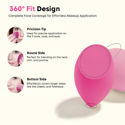 Gleva Makeup Blender Sponge Set of 4