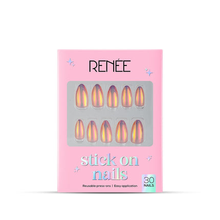 RENEE Stick On Nails Cat Eye Nail Reusable Artificial Nail Nail Set 30