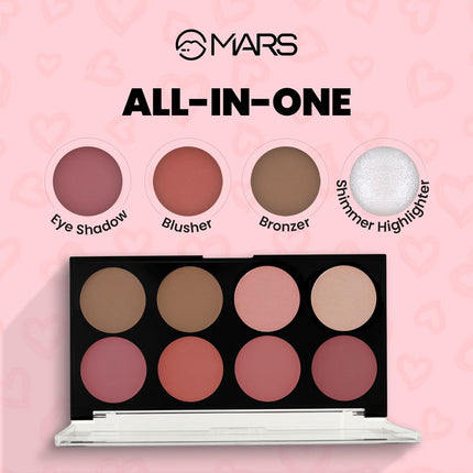 MARS Fantasy Face Palette with Blushes,Highlighters and Bronzer-20g