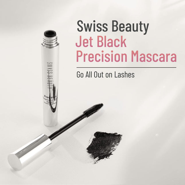 Swiss Beauty Waterproof Volume Mascara -Jet Black, 8.5Ml