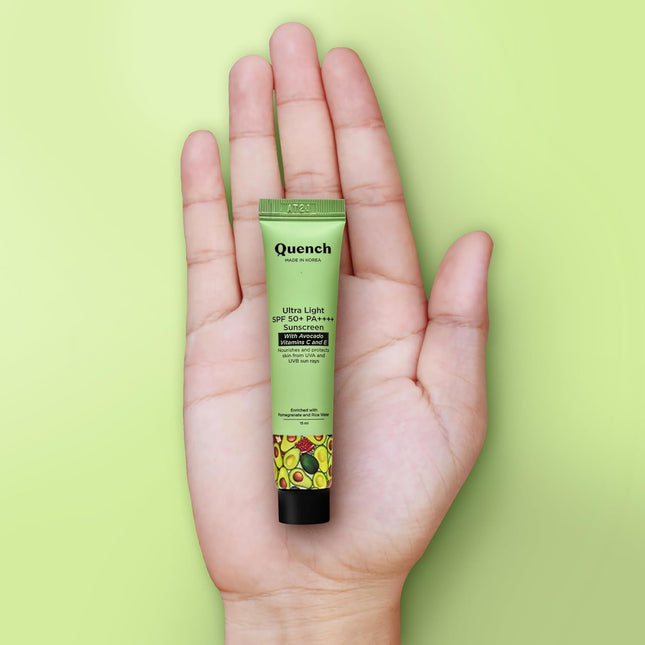 QUENCH BOTANICS Vitamin E SPF 50+ PA++++All Skin Sunscreen-15ML