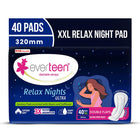 Everteen Relax Nights Ultra Thin 40 XXL Sanitary Pads for Women (40 Pads, 320mm)