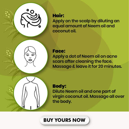 TNW-THE NATURAL WASH Pure Neem Oil 100ml | Enriched With Neem Seeds | Neem Oil