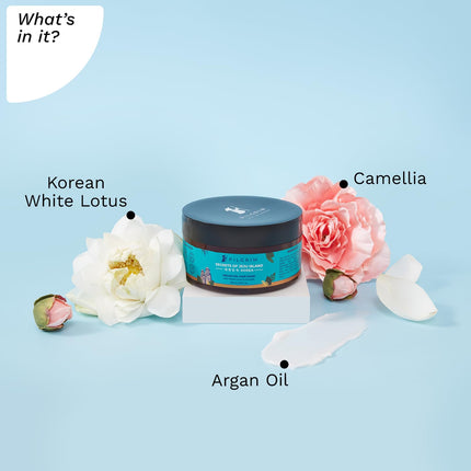 Pilgrim Korean Argan Oil Hair Mask For Dry & Frizzy Hair With White Lotus And Camellia | Hair Mask