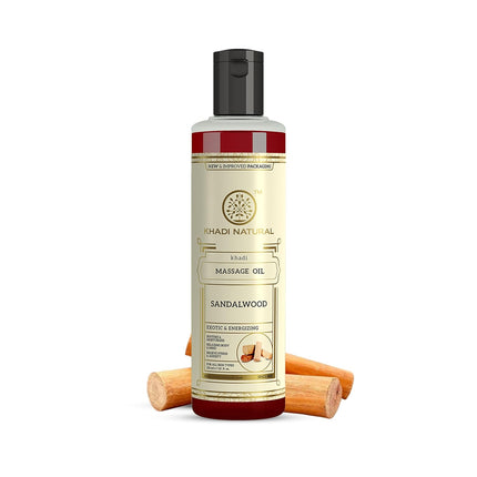 Khadi Natural Sandalwood Massage Oil -210ml