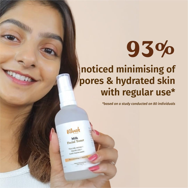 Vilvah Store Milk Face Toner 100ml (Pack of 1)