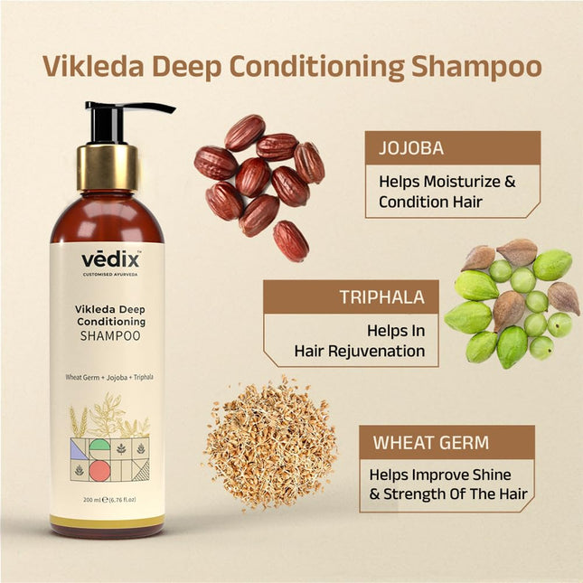 Vedix Vikleda Deep Conditioning Shampoo 200 ml Pack of 2